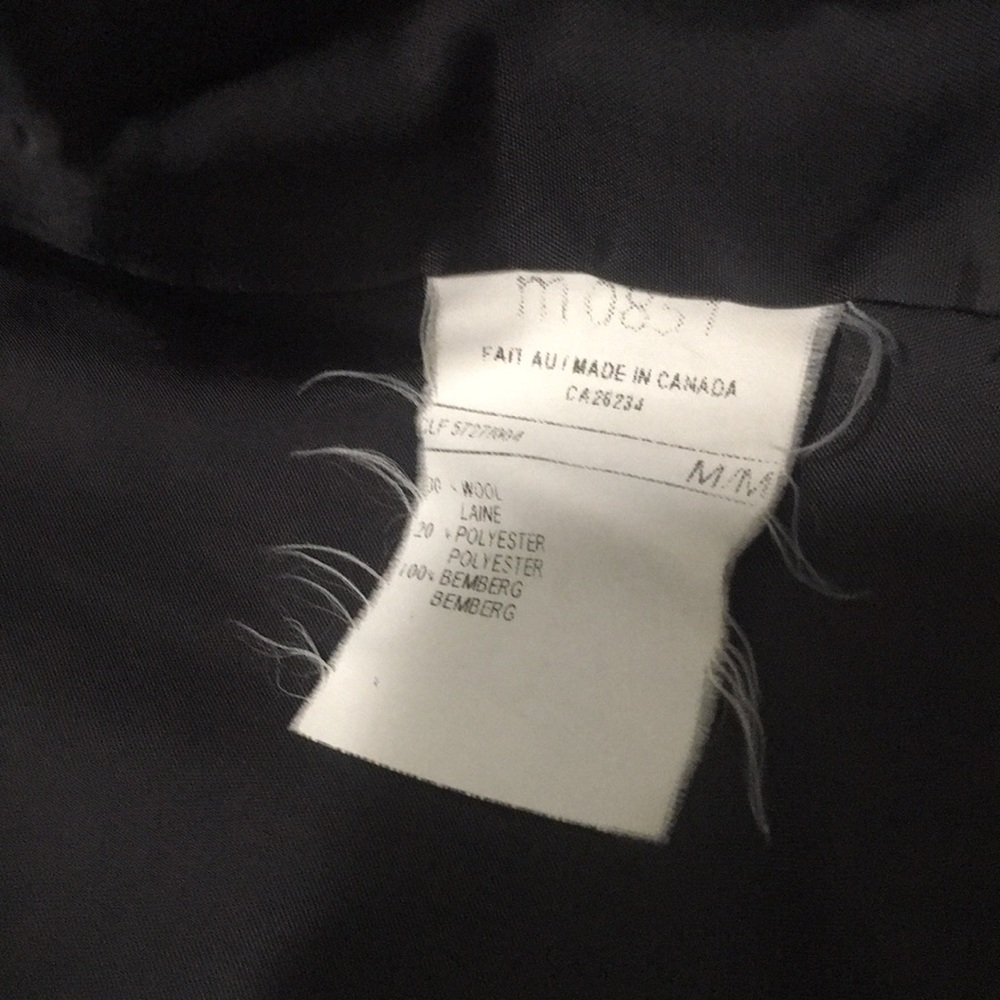 M0851 Wool Blend Tweeted Pleated Bottom Down Long Coat Sizes M - Picture 13 of 15